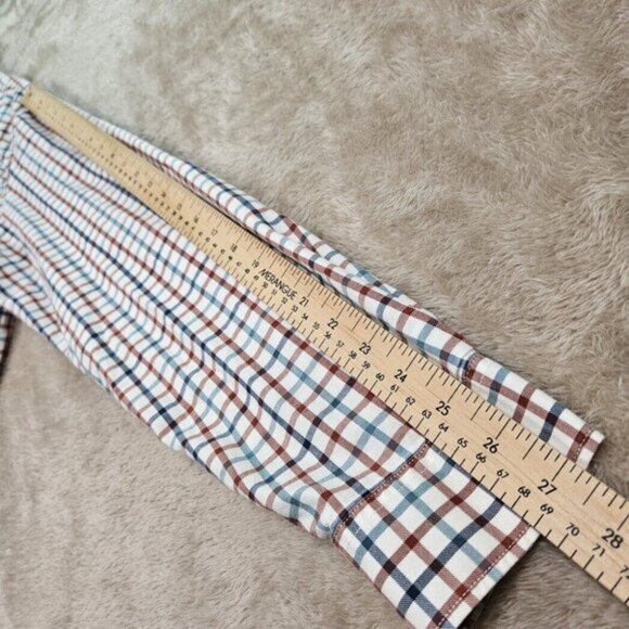 Eddie Bauer Button-Down Shirt Plaid Checkered Long Sleeve Mens Size L Tall Man - Picture 6 of 10